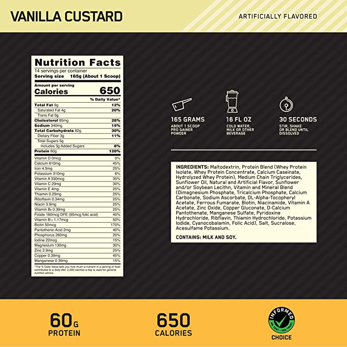Optimum Nutrition - Gold Standard Pro Gainer